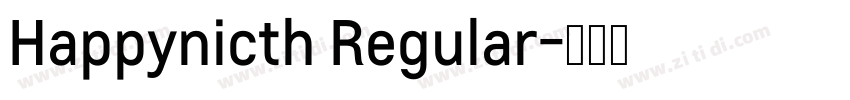 Happynicth Regular字体转换